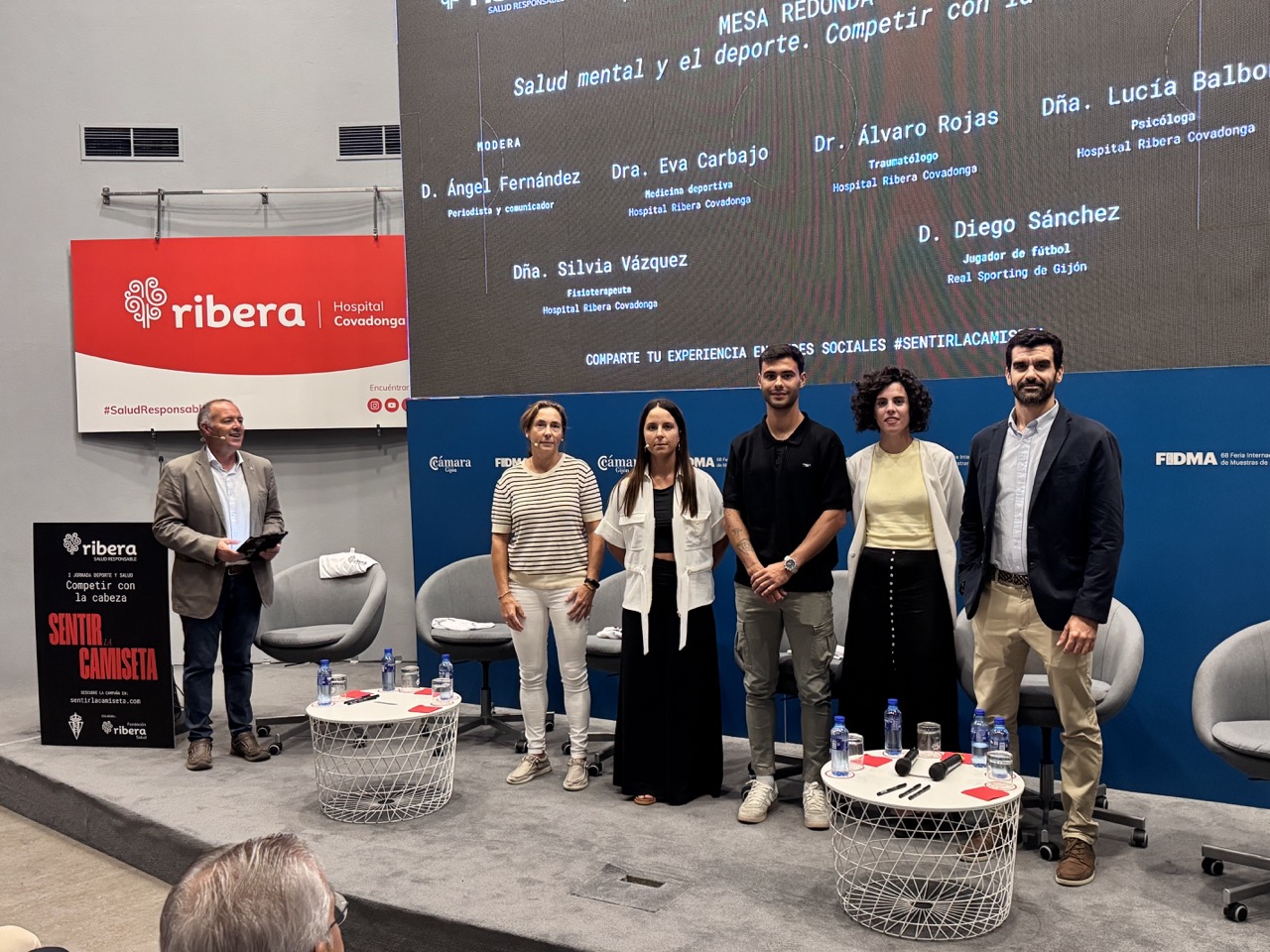 Deporte y salud metal a debate en FIDMA con el Hospital Ribera Covadonga y Real Sporting de Gijón